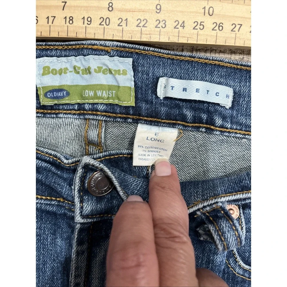 Vintage‎ Old Navy Bootcut Low Waist Jean Sz 8 (2406)